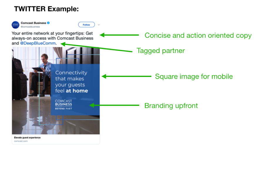 Twitter post example